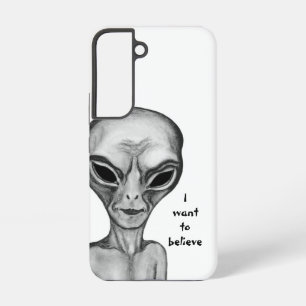 Graue Alien, ich wollte zu glauben Samsung Galaxy Hülle