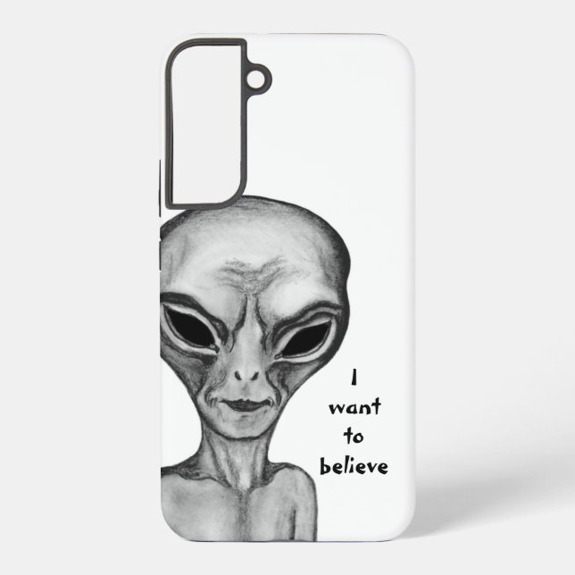 Graue Alien, ich wollte zu glauben Samsung Galaxy Hülle (Rückseite)