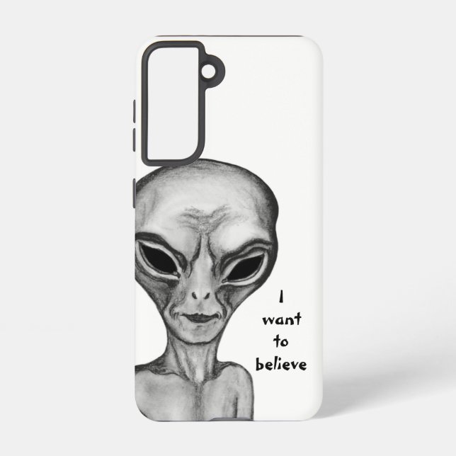 Graue Alien, ich wollte zu glauben Samsung Galaxy Hülle (Rückseite)
