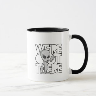 Graue alien-Kaffee-Tasse Tasse