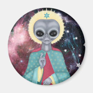 Graue Alien Magnet