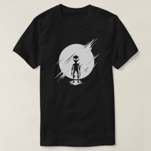 Graue Alien T-Shirt