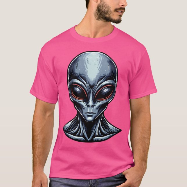 Graue Alien T-Shirt (Vorderseite)