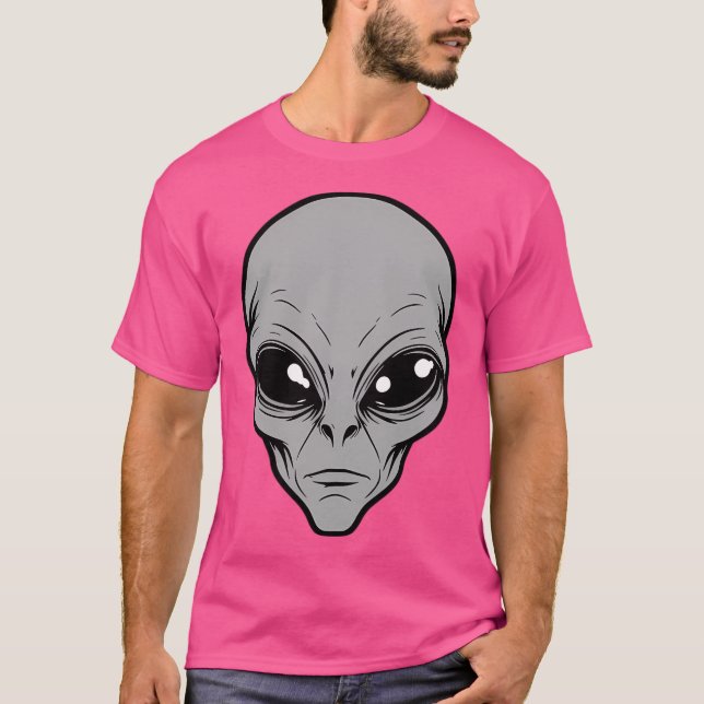 Graue Alien T-Shirt (Vorderseite)