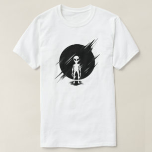 Graue Alien T-Shirt