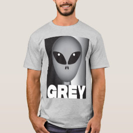 Graue Alien T-Shirt