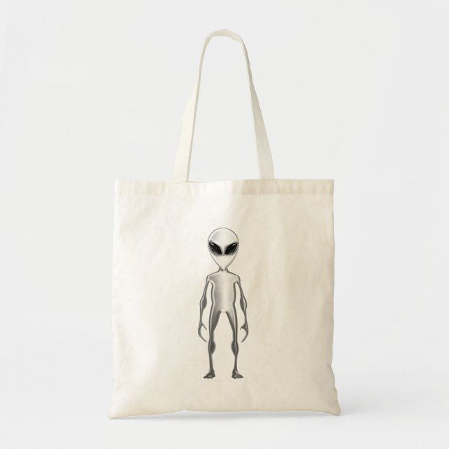 Graue Alien Tragetasche (Vorne)