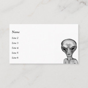 Graue Alien Visitenkarte