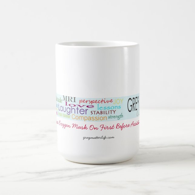 Graue Angelegenheits-Leben-Tasse Tasse (Mittel)