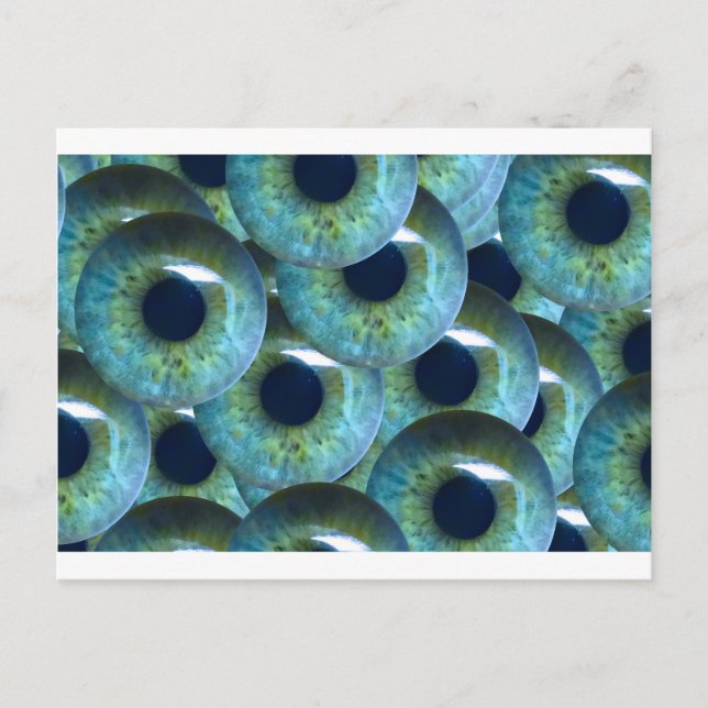 graue Augapfel Postkarte (Vorderseite)