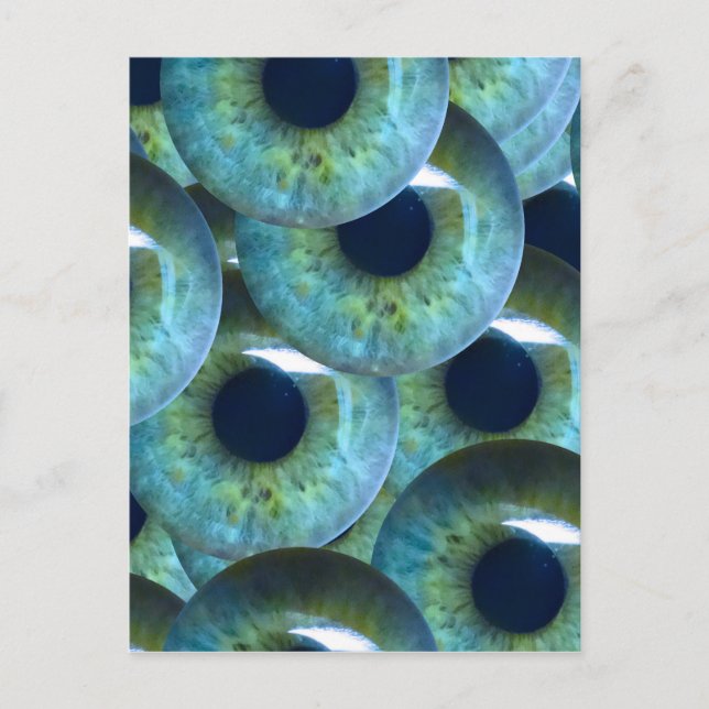 graue Augapfel Postkarte (Vorderseite)
