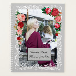 Graue Background Girl Fashion Moderne Elegant Rot Planer