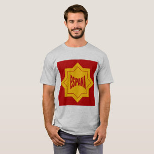 Graue basische Männer-T-Shirts Design ESPANA T-Shirt