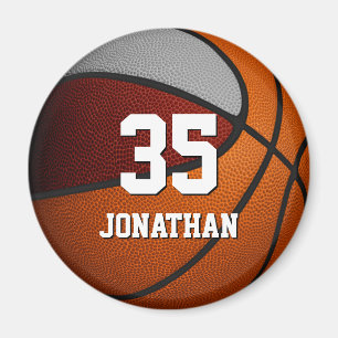 Graue Basketball-Mannschaftsgeschenke Magnet