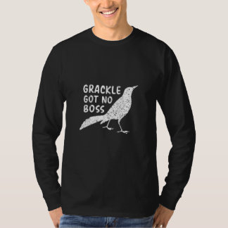 Graue bekommt keinen Vogel-Spaß für Boss-Tiere T-Shirt