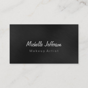 Graue Beruflich Makeup Artist Business Card Visitenkarte