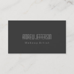 Graue Beruflich Makeup Artist Business Card Visitenkarte