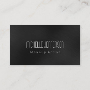 Graue Beruflich Makeup Artist Business Card Visitenkarte