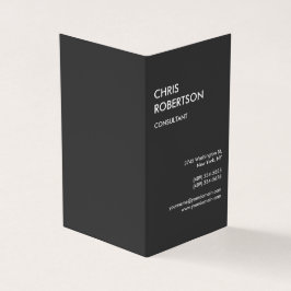 Graue Berufliche Unternehmensarbeit Minimalistisch Visitenkarten