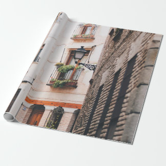 GRAUE BETONALEE WÄHREND DES TAGES GESCHENKPAPIER