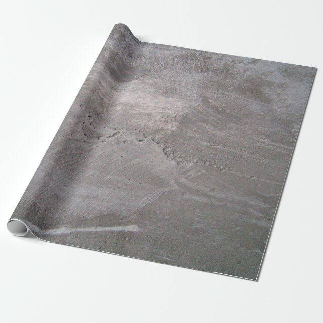Graue Betonwandputz Geschenkpapier (Ungerollt)