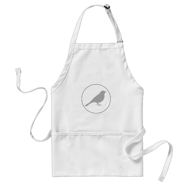 Graue Bird-Standard-Schürze Schürze (Vorne)