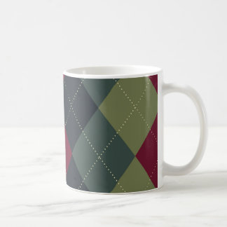 Graue, blaue, magentarote Rauten-Tasse Tasse