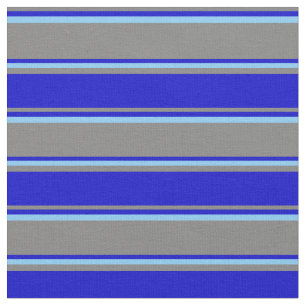 Graue, blaue und helle blaue Streifen Stoff