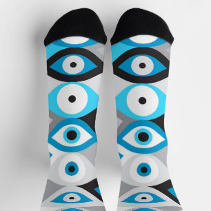 Graue Blues Socken