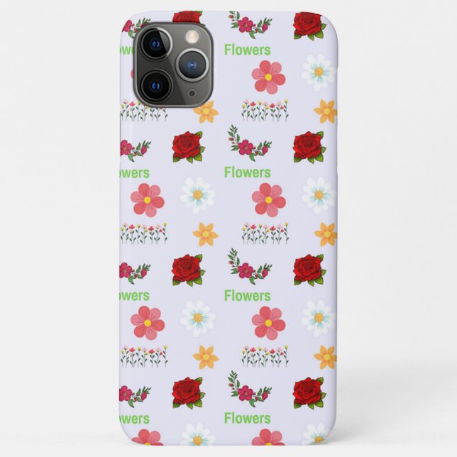 Graue Blume Case-Mate iPhone Hülle (Rückseite)