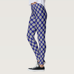 Graue Blume Ribbon von Kenneth Yoncich Leggings