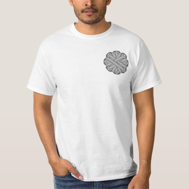 Graue Blume T-Shirt (Vorderseite)