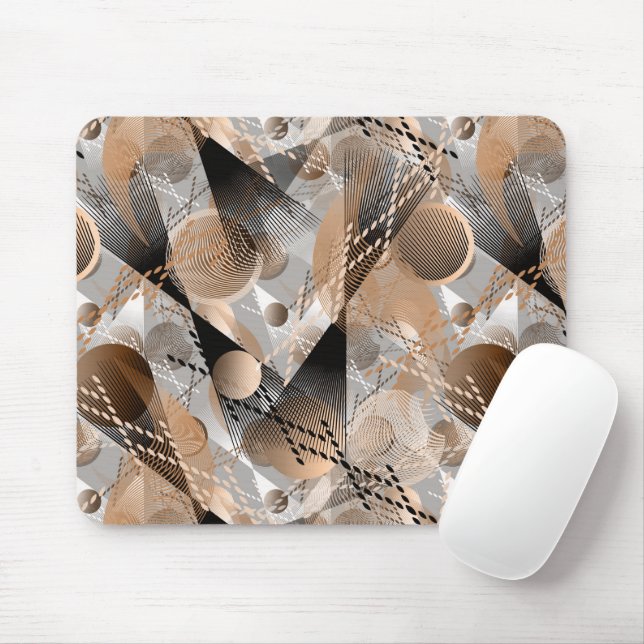 Graue, braune Abstraktion. Mousepad (Mit Mouse)