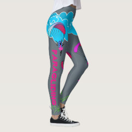 Graue bunte Elf Paraglide Leggings