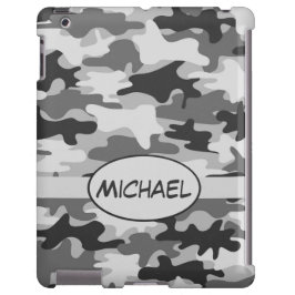 Graue Camouflage Camouflage Name Personalisiert Case-Mate iPhone Hülle