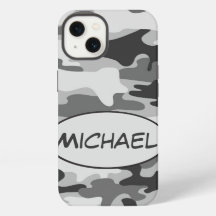 Graue Camouflage Camouflage Name Personalisiert