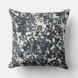 Graue Camouflage Muster Pillow Kissen
