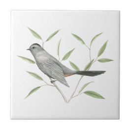 Graue Catbird Bird Art Fliese