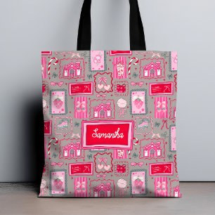 Graue Coquette-Ästhetik, girly-whimsical-Muster