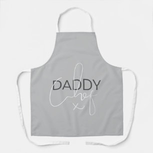 Graue Daddy Chef Schürze