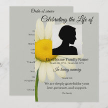 Graue Daisy-Reihenfolge des Gottesdienstes