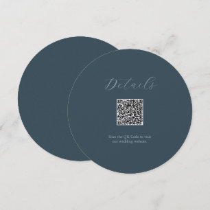 Graue Details QR-Code-Karte Stapelbare Einladungen