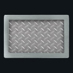 Graue Diamant-Platte Rechteckige Gürtelschnalle<br><div class="desc">Graue Diamant-Platte</div>
