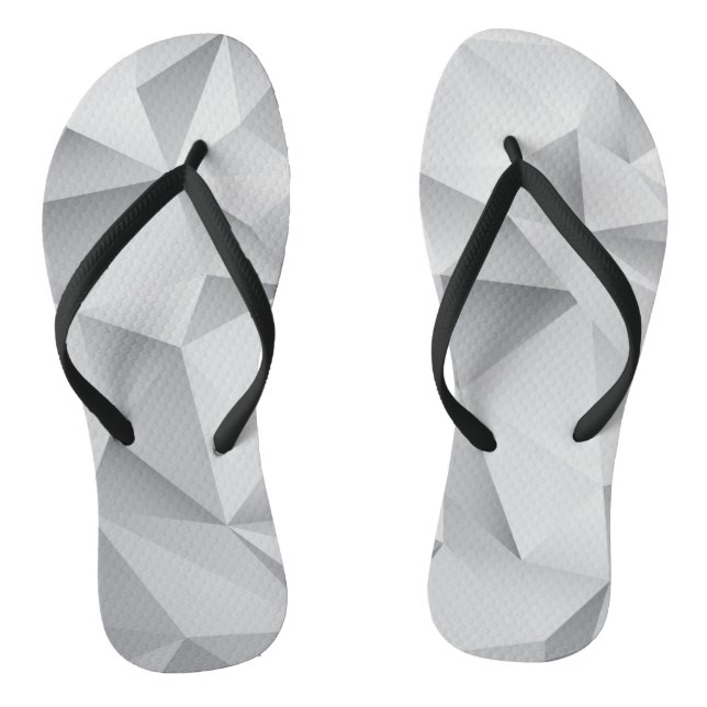 Graue Diamanten Flip Flops (Fußbett)
