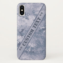Graue Digi-Camouflage mit benutzerdefiniertem Text Case-Mate iPhone Hülle
