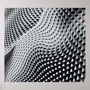 Graue digitale Tapete Poster