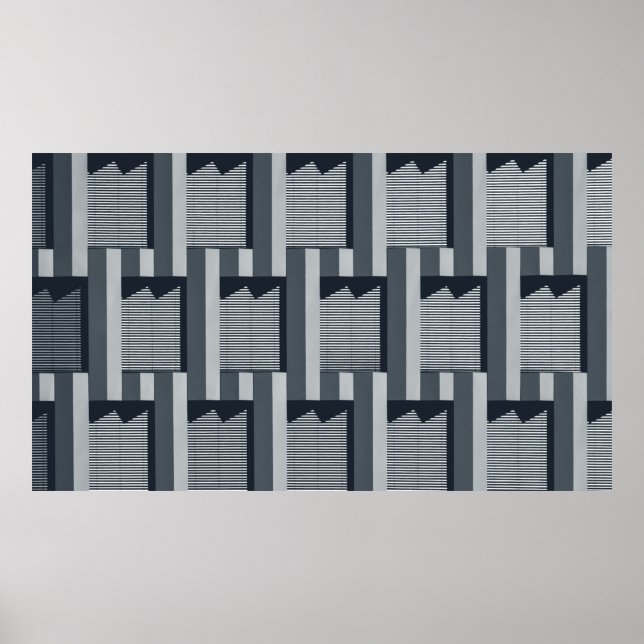 Graue digitale Tapete Poster (Vorne)