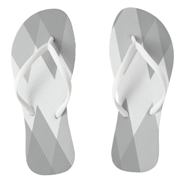 Graue Dreiecke Flip Flops (Fußbett)