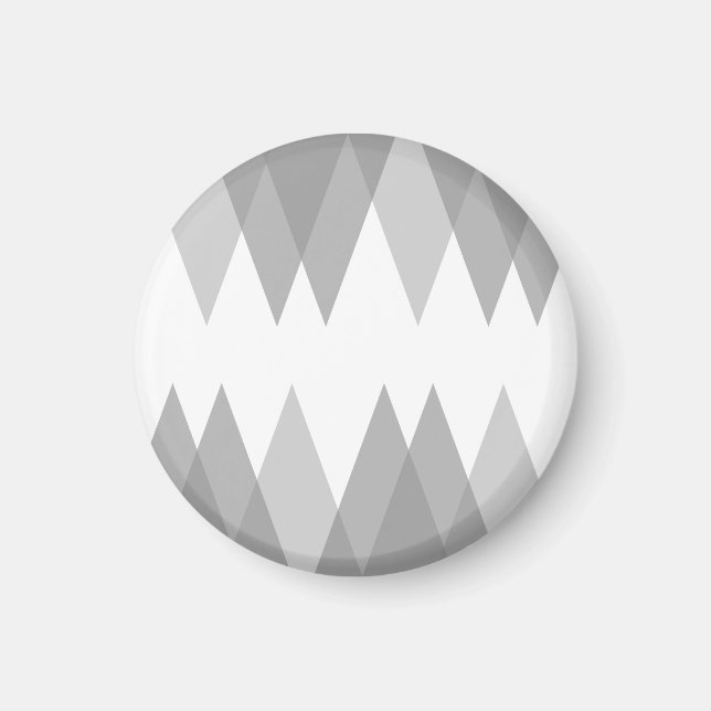 Graue Dreiecke Magnet (Vorne)