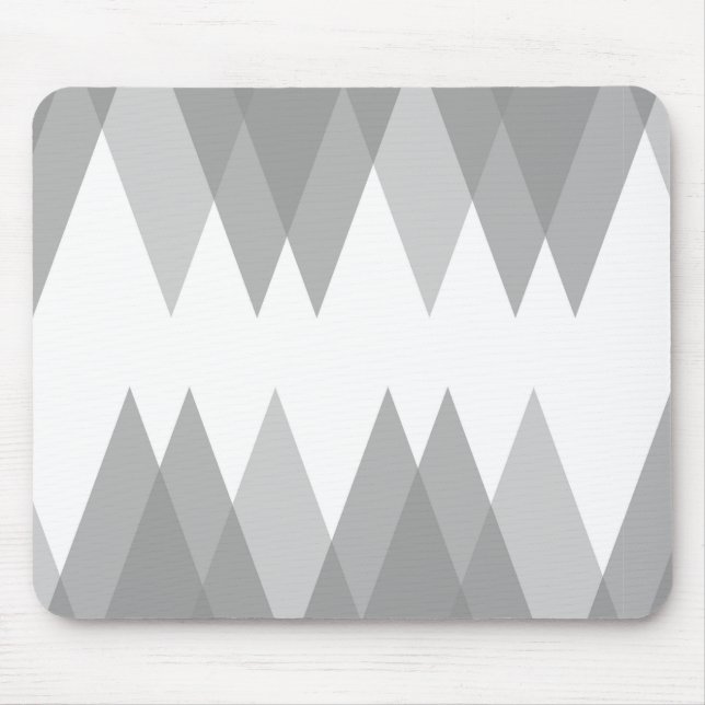 Graue Dreiecke Mousepad (Vorne)